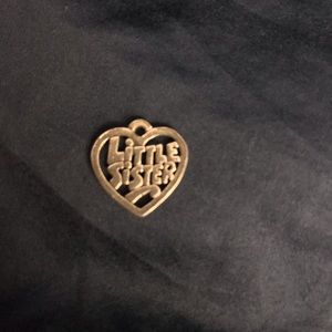 "Little Sister" Heart Charm